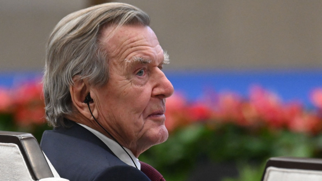 Gerhard Schröder auf einer Veranstaltung im Oktober 2026.