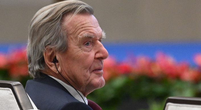 Gerhard Schröder auf einer Veranstaltung im Oktober 2026.